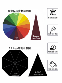 长柄彩虹雨伞自动伞抗风伞男女士，直杆双人商务伞，定制印刷定制logo