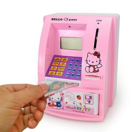 创意儿童atm存钱罐储蓄钱罐自动存取款机，可爱超大号密码卡通纸币