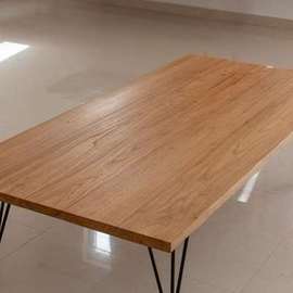 老榆木吧台板桌板办公桌飘窗台电脑桌板家具实木咖啡台餐桌板定制