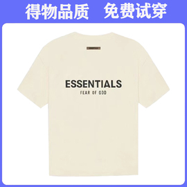 FOG复线ESSENTIALS短袖夏季高街纯棉美式背后字母潮牌男士情侣T恤