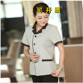 保洁工作服夏装女保洁服短袖酒店宾馆客房，清洁工服装物业小区制服