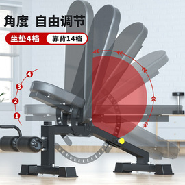 多功能可调节商用哑铃凳卧推凳健身椅健身器材家用仰卧起坐飞鸟凳