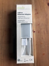 Moshi苹果笔记本Macbook Air Pro USB2.0网卡以太网转换器头