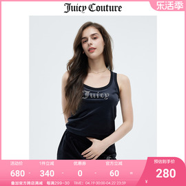 Juicy Couture橘滋背心女夏季美式甜酷辣妹百搭天鹅绒上衣