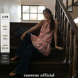 Ranwear独家 万众期待vintage收藏娃娃裙女夏季收腰显瘦a字连衣裙