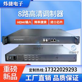 8路高清编码调制器一体机酒店数字IPTV电视系统机房HDMI转RF16路