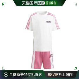 韩国直邮AdidasKids 家居服套装 ADIBREAK/短褲/運動服/粉紅色/11