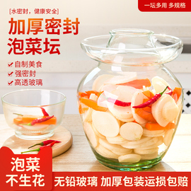 捷安玺泡菜坛子家用玻璃密封腌菜坛子酸咸菜罐子腌制老式缸泡菜罐