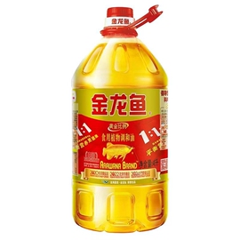 金龙鱼黄金比例食用植物调和油，4l黄金111家用炒菜烹饪用油转基因