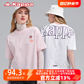 kappa卡帕女子运动t恤休闲圆领半袖草莓，印花短袖学生欧美风潮流