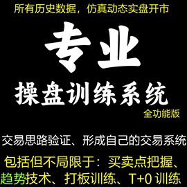 专业的炒股手股票操盘训练系统分时图双盲回测复盘模拟训练工具