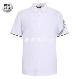 2024夏韩国肩部镂空透气高尔夫球服男士短袖T恤GOLF