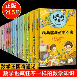 15册数学王国奇遇记系列书籍小学一二三四五年级课外书读阅读思维训练书提高孩子数学成绩故事书正版童话山东人民出版社