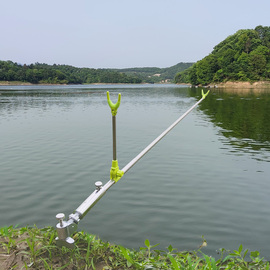 钓鱼撑杆架炮台地插鱼竿，支架万向不锈钢鱼干枝，架多功野钓手竿架杆