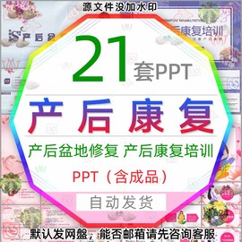 女性产后康复培训PPT模版产后盆底修复母婴护理产后大出血恢复wps