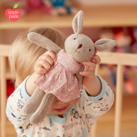 applepark安抚玩偶可爱兔子娃娃公仔可入口毛绒玩具新生儿满月礼