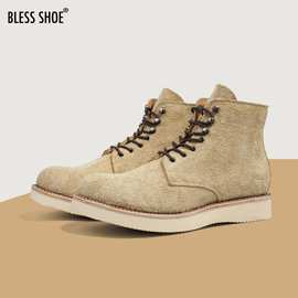 BLESS SHOE 22 ROUND TOE 固特异加厚牛皮圆头拉链靴 真皮马丁靴