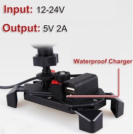 Motorcycle Phone Holder Support Charging USB Charger Moto Na