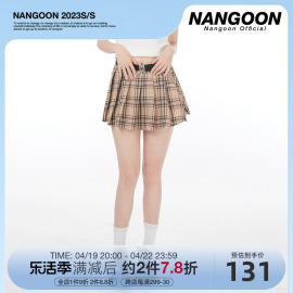 nangoon原创美式辣妹百褶裙女夏设计感短裙百搭小众小个子裙子潮