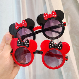 儿童太阳镜双镜片翻盖潮男女宝宝玩具眼镜时尚遮光墨镜幼儿园礼物