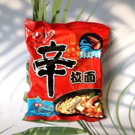 韩式风味方便面国产农心辛拉面香菇牛肉味鲜虾，味泡面方便面速食拉