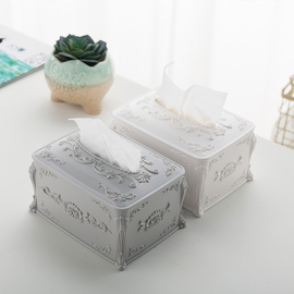 欧式纸巾盒抽纸盒小号创意客厅家用纸巾盒简约多功能汽车餐巾纸盒