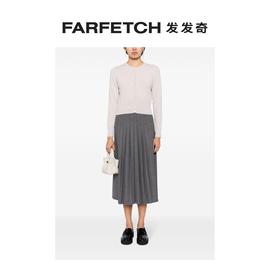 单品N.Peal温柔鹅黄色羊绒女士排扣针织开衫FARFETCH发发奇