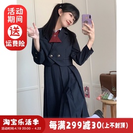 神仙club原创JK制服日系学院风套装jk小西装护奶裙长款褶裙女