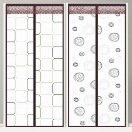 空调门帘家用魔术贴自吸隔断帘厨房防油烟卧室防风隔热防尘遮挡帘