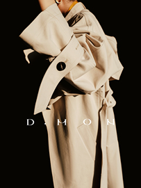 dmon设计款|初秋b备时髦街拍单品日本进口面料防水防风风衣外套