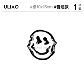 有料ULIAO 笑脸纹身贴防水持久暗黑系创意个性ins原宿手臂贴纸