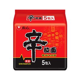 农心辛拉面120g*10袋韩国韩式方便面辣白菜黑燃辛拉面泡面袋装