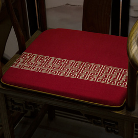 中式沙发垫套新中式实木，防滑中国风，四季通用古典家具坐垫棉麻现代