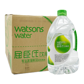 屈臣氏（Watsons）饮用水（蒸馏制法）蒸馏水4.5L*4桶装满3箱