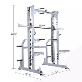 商用史密斯深蹲架自由深蹲组合多功能健身家用卧推深蹲综合训
