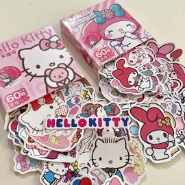 三丽鸥hellokitty美乐蒂贴纸日系卡通可爱ins高颜值手账装饰图案