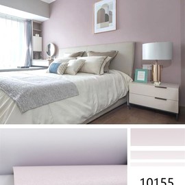 淡粉深紫色墙纸卧室浪漫女孩房间壁纸婚房欧式公主粉纯色北欧