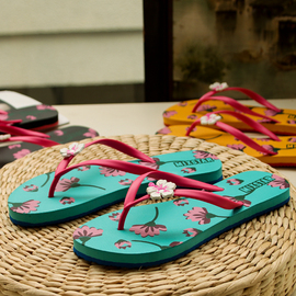 乳胶女人字拖泰国进口夏季甜美越南橡胶拖鞋软底防滑舒适沙滩