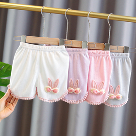 短裤女童夏装婴儿1-2-3岁0小宝宝，纯棉大裤头夏季薄款外穿裤子