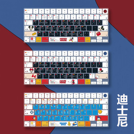 迪士尼键盘膜macbookair笔记本13寸适用苹果1416macbook电脑13.3保护膜m2快捷15功能pro贴纸13.6配件3m