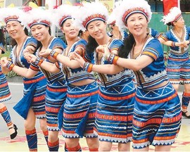 秋季台湾原住民阿美族高山族丰年祭丰年节服装成人女装裙装舞