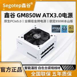 鑫谷GM750W/850W/1000W冰山版白色电脑台式机金牌全模组静音电源