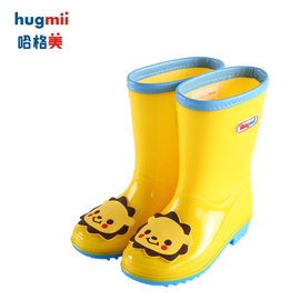 hugmii儿童雨鞋防滑男童女童，雨靴小学生防雨鞋套，幼儿宝宝轻便胶鞋