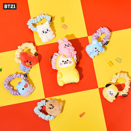 BT21 果冻糖果系列发绳 卡通可爱萌系少女心毛绒发饰