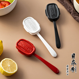 大创DAISO国内 日本制造便携带盖餐勺塑料勺子带收纳游玩