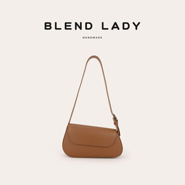 BLEND LADY秋冬2023小众设计师品牌腋下包几何时尚牛皮单肩包女包