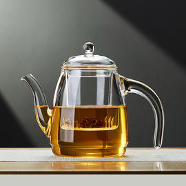 玻璃茶壶耐高温单壶茶水，分离家用过滤泡，花茶壶功夫茶具冲茶器套装
