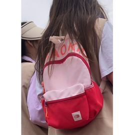 韩版小众初中高中书包女高颜值百搭旅行帆布撞色小背包百搭儿童包