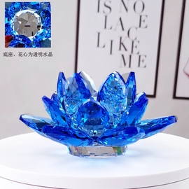 高档汽车车载水晶莲花香水，座车用汽车摆件用品，车内饰品吉祥好运