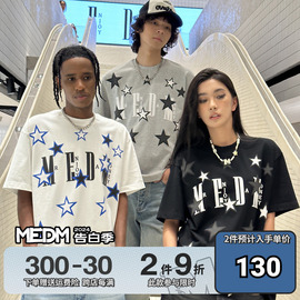 MEDM潮牌主线“五周年星星系列”短袖T恤男夏季美式复古休闲体恤